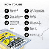 WARM TEMPS - Ceramic Non - Fluoro - ZÜMWAX Iron-On Ski/Snowboard/Nordic/Cross-Country Racing Wax, 140g, Vanilla Scent, PFAS-Free, Made in USA